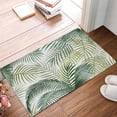 thumbnail image 1 of Welcome Doormat Watercolor Leaf Green Tropical Indoor Outdoor Entrance Door Mat Bath Rug Decorative Front Door Mats Kitchen Door Mats Porch Mats Home Decor 24 x36 Inch, 1 of 5