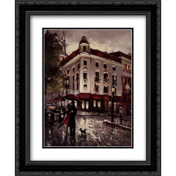 Welcome Embrace 2x Matted 11x13 Black Ornate Framed Art Print by Brent Heighton