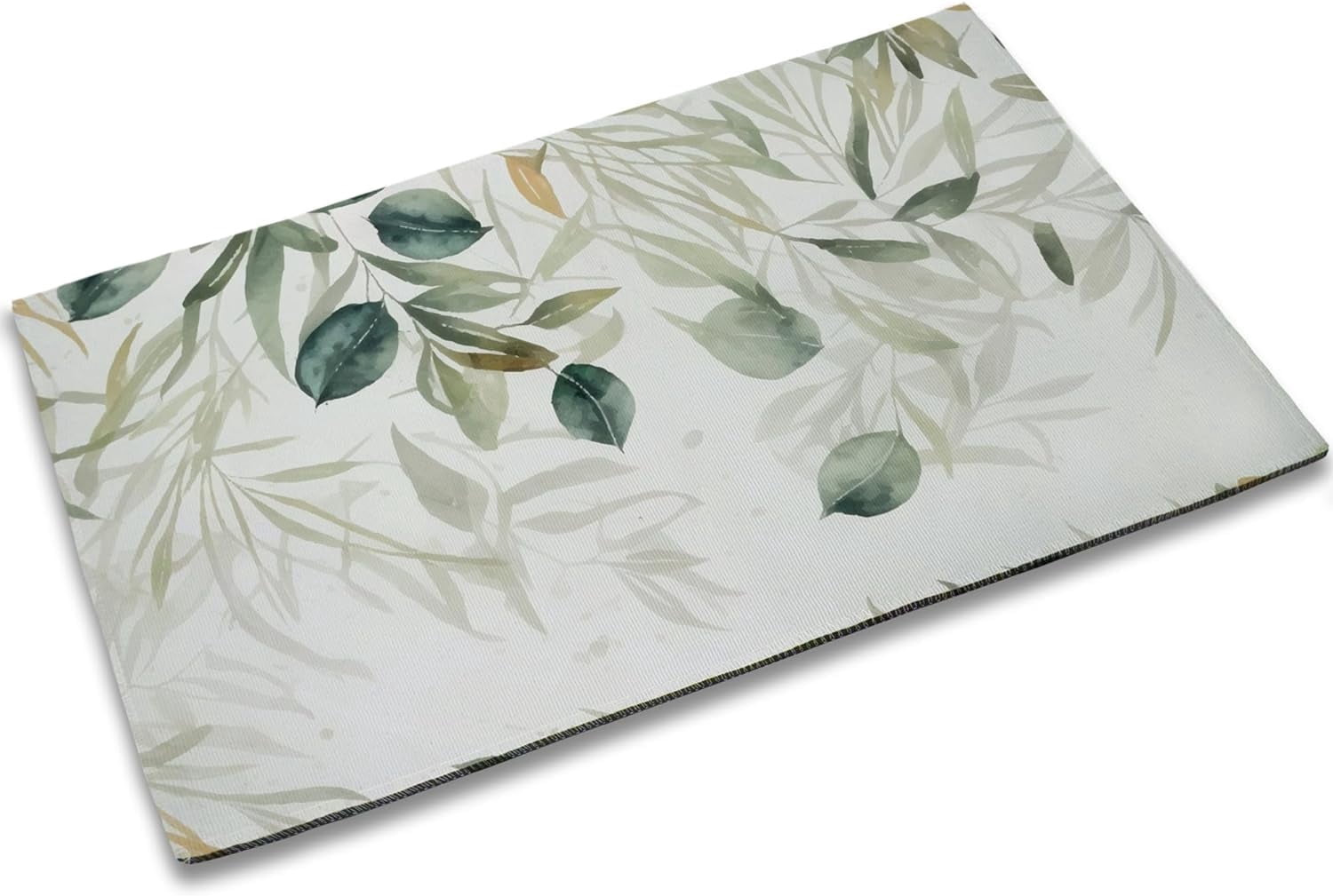 Welcome Eucalyptus Leaves Doormat Mat with Non-Slip Backing Indoor Outdoor Welcome Branches Seeds Door Mat for Entryway Porch Spring Summer Housewarming Gift 17x30INCH