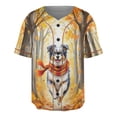 thumbnail image 1 of Welcome Fall Australian Shepherd Strolling Through the Autumn Maple Forest All Over Print 3D Baseball Shirt Aussie Dog Lover Gifts Softball Sport - 12012, 1 of 6