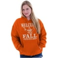 thumbnail image 1 of Welcome Fall Autumn Jesus Vibes Women Plus Size Hoodie Brisco Brands 2X, 1 of 4