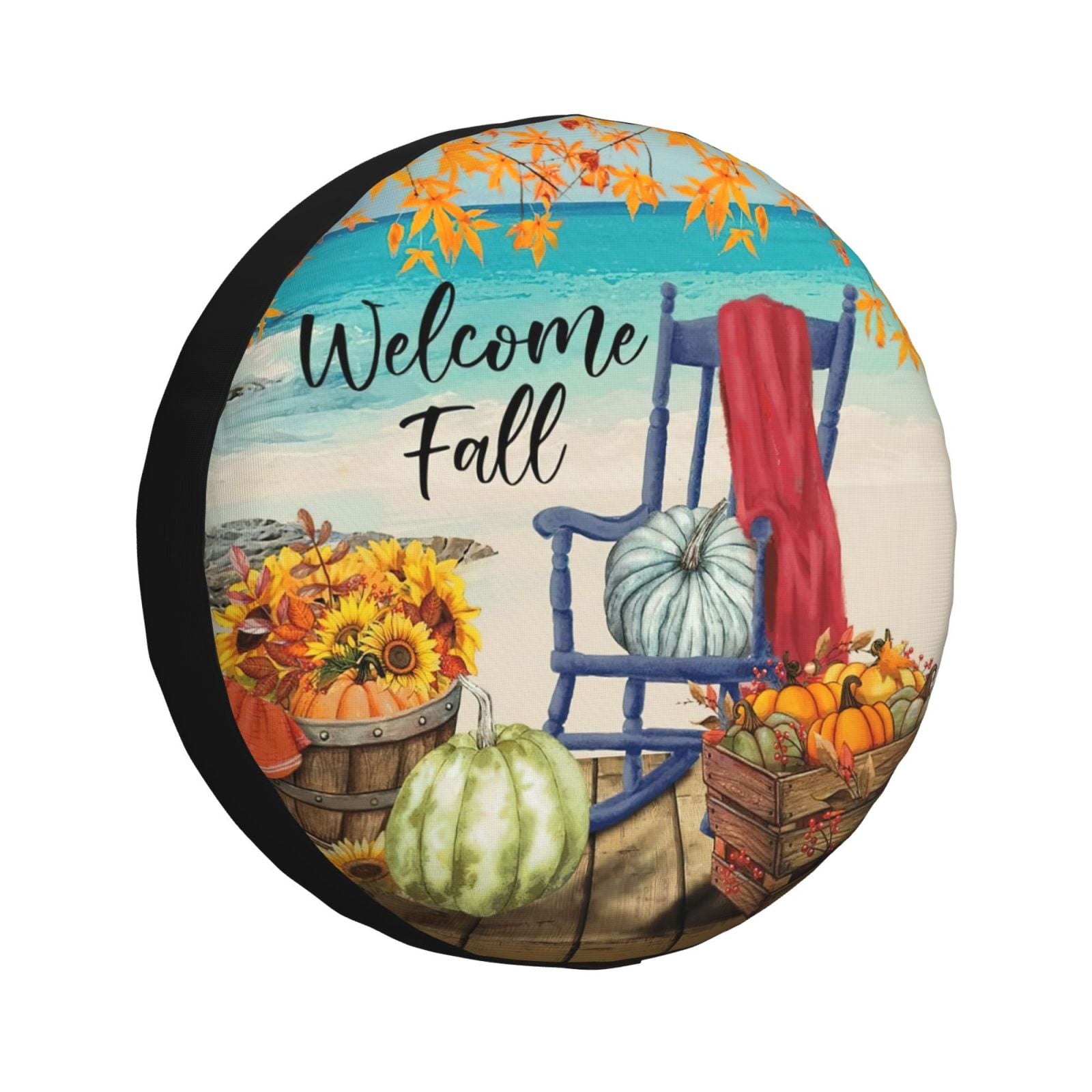 Fall Beach Tire Cover 17" Wheel Protectors Tyre Covers