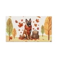 thumbnail image 1 of Welcome Fall Belgian Malinois Enjoys School Time Autumn Fall Leaves Doormat Sheepdog Dog Lover Gifts Indoor Outdoor Welcome Mat - 02013, 1 of 5