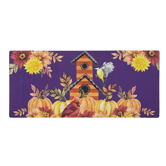 Welcome Fall Bird House Sassafras Switch Mat