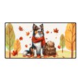 thumbnail image 1 of Welcome Fall Border Collie Enjoys School Time Autumn Fall Leaves Desk Mat Full Keyboard Mouse Pad Borders Dog Lovers Gifts Idea Large Mousepad - 02013, 1 of 5