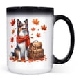 thumbnail image 1 of Welcome Fall Border Collie Enjoys School Time Autumn Fall Leaves Heat Color Changing Mug Borders Dog Lovers Gifts Idea Magic Coffee Mug - 02013, 1 of 4