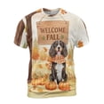 thumbnail image 1 of Welcome Fall Boykin Spaniel Cozy Autumn Field Pumpkins Golden Leaves All Over Print 3D Shirt Unisex Merch Dog Lover - 12013, 1 of 6