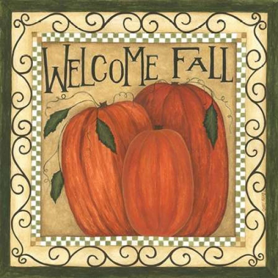 Welcome Fall Canvas Art - Cindy Shamp (24 x 24)