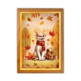 thumbnail image 1 of Welcome Fall Devon Rex Enjoys School Time Autumn Fall Leaves Acrylic Plaque with Wood Photo Frame Box Cat Lover Kitten Owner Gifts Light Box - 02013, 1 of 5