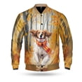 thumbnail image 1 of Welcome Fall English Setter Strolling Through the Autumn Maple Forest All Over Print 3D Baseball Jacket Dog Lover Bomber Jacket Softball - 12012, 1 of 6