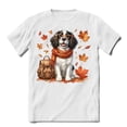 thumbnail image 1 of Welcome Fall English Springer Spaniel Enjoys School Time Autumn Fall Leaves Shirt T-shirt Unisex Merch Springers Dog Lover Gifts - 02013, 1 of 6