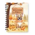 thumbnail image 1 of Welcome Fall French Bulldog Cozy Autumn Field Pumpkins Golden Leaves Spiral Bound Journal Dog Lover Gifts 5x7in Spiral Notebook - 12013, 1 of 5
