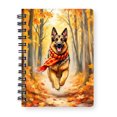 thumbnail image 1 of Welcome Fall German Shepherd Strolling Through the Autumn Maple Forest Spiral Bound Journal Alsatian Dog Lover Gifts 5x7in Spiral Notebook - 12012, 1 of 5