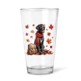 thumbnail image 1 of Welcome Fall Great Dane Enjoys School Time Autumn Fall Leaves 16oz Pint Beer Glass Mug Danes Dog Lover Gifts Beer Glasses Cup - 02013, 1 of 5