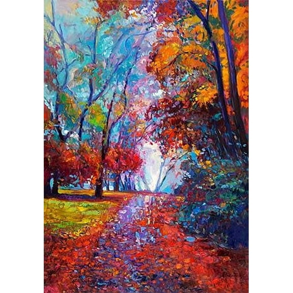 Welcome Fall House Flag 28 x 40 Inch Autumn Leaves Garden Flag Decorative House Yard Double Sided Flag for Autumn Decoration