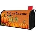 thumbnail image 1 of Welcome Fall Pumpkin Magnetic Mailbox Cover Standard Size 18" x 21" - Autumn Harvest Thanksgiving Brown for Home Garden Yard Post Letter Box, 1 of 6