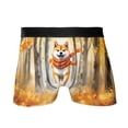thumbnail image 1 of Welcome Fall Shiba Inu Strolling Through the Autumn Maple Forest All Over Print Boxer Briefs Underwear for Men Dad Shibas Dog Lovers Gifts Idea - 12012, 1 of 6