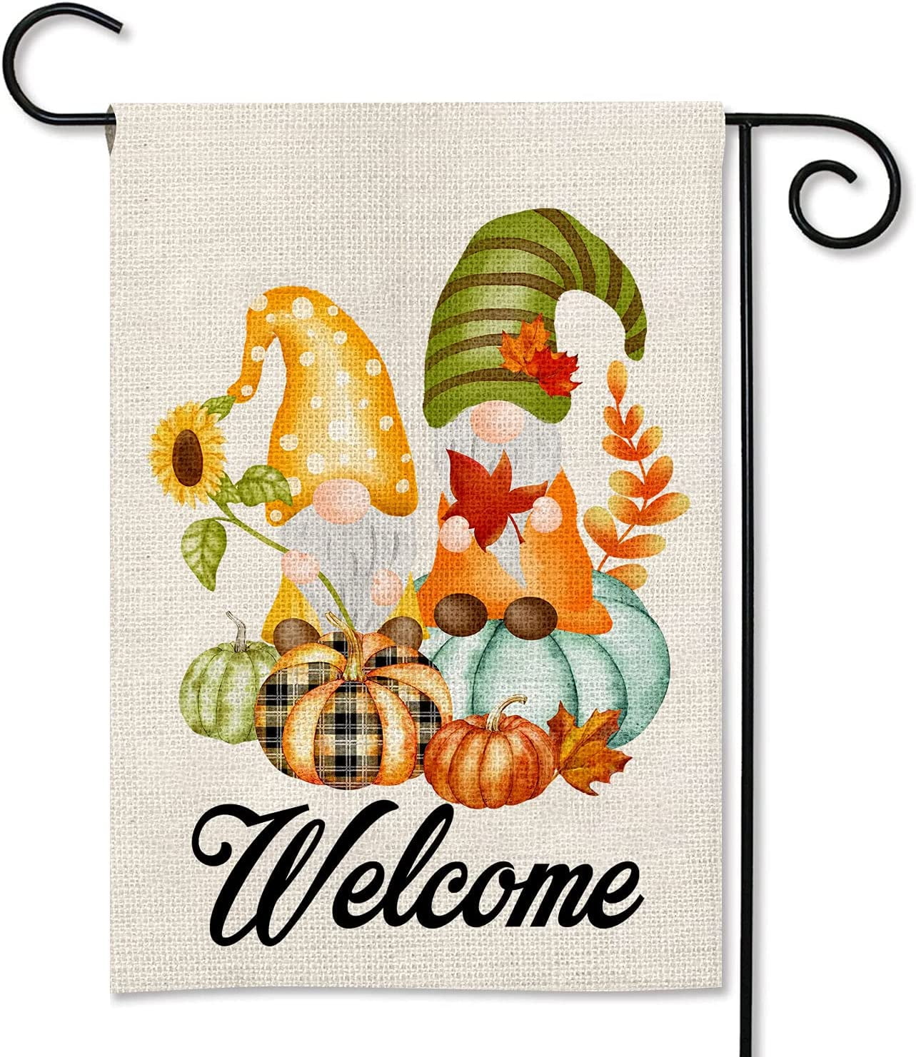 Welcome Fall Thanksgiving Garden Flag 12.5 X 18 Inch Vertical Double ...