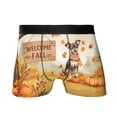 thumbnail image 1 of Welcome Fall Toy Fox Terrier Cozy Autumn Field Pumpkins Golden Leaves All Over Print Boxer Briefs Underwear for Men Dad Dog Lover - 12013, 1 of 6