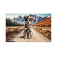 thumbnail image 1 of Welcome Fall Western Cowboy Australian Cattle Dog Enjoys Majestic Autumn Doormat Heeler Lover Gifts Indoor Outdoor Welcome Mat - 01007, 1 of 4