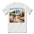 thumbnail image 1 of Welcome Fall Western Cowboy Bull Terrier Enjoys Majestic Autumn Shirt T-shirt Unisex Merch Bully Dog Lovers Gifts Idea - 01007, 1 of 6