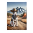thumbnail image 1 of Welcome Fall Western Cowboy Bull Terrier Enjoys Majestic Autumn Vertical Matte Canvas Poster Bully Dog Lovers Gifts Idea Wall Art Home Decor - 01007, 1 of 5