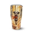 thumbnail image 1 of Welcome Fall Wirehaired Pointing Griffon Strolling Through the Autumn Maple Forest 30oz Stainless Steel Tumbler Insulated Cup with Lid Dog Lover - 12012, 1 of 5