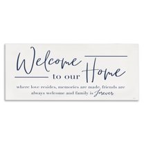 Stupell Industries Welcome Family is Forever Canvas Wall Art, design by Natalie Carpentieri, 20 x 48