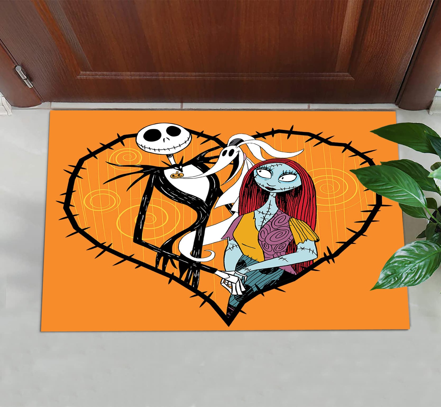Floor Mat Nightmare Before Christams Halloween Doormat with Non