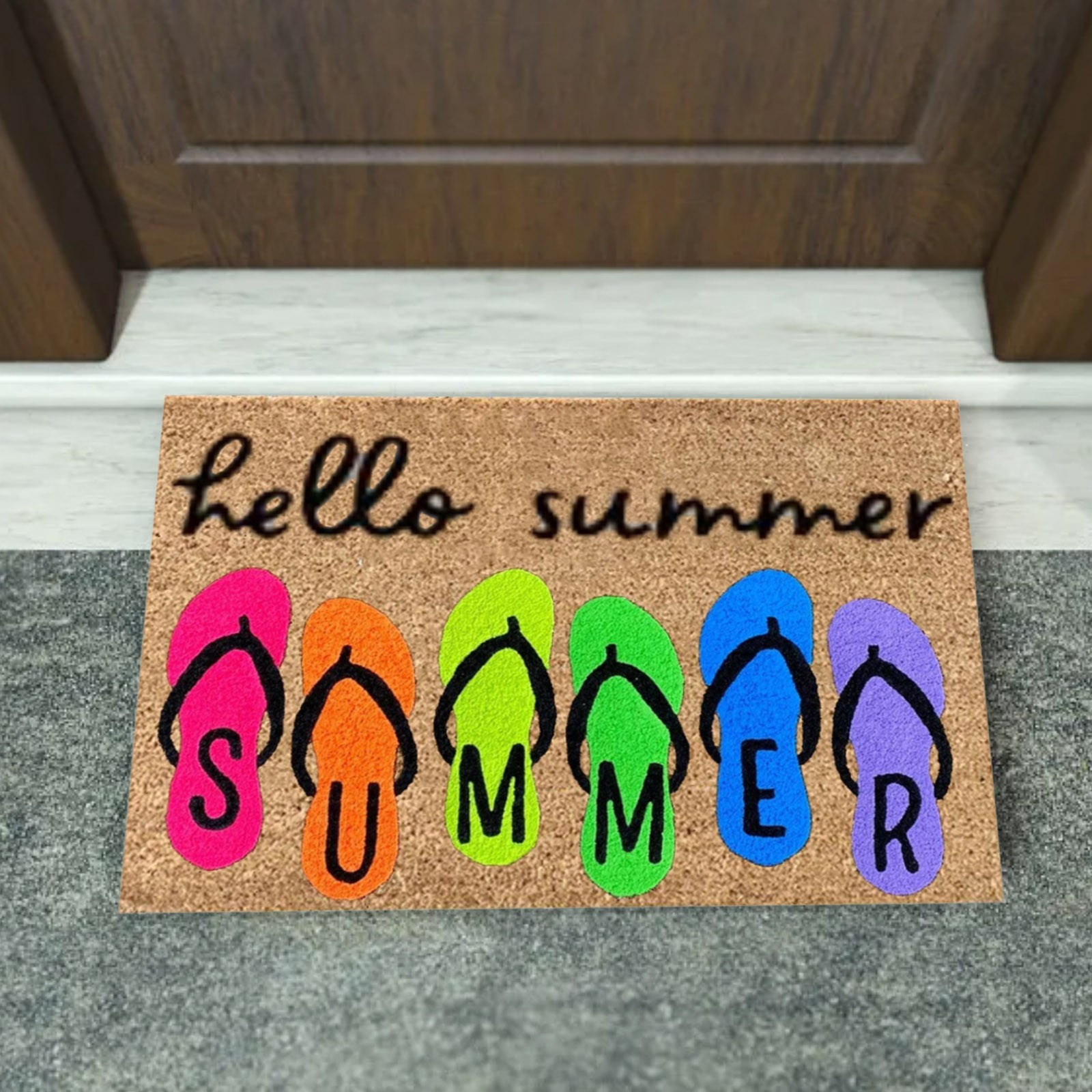 Floor Mat Summer Decorative Door Mat For Indoor Outdoor