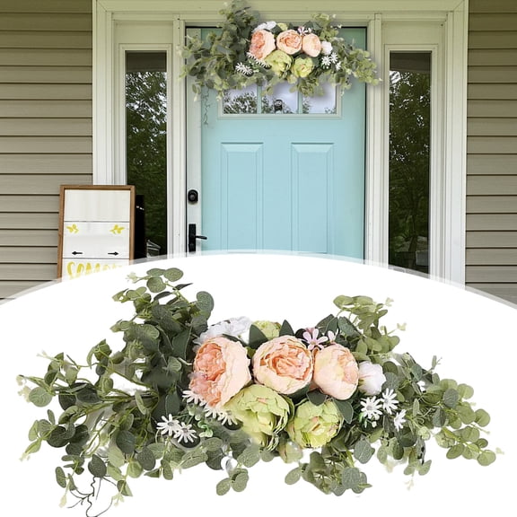 Welcome Flowers Verdsylv Artificial Peony Welcome Flower Arrangement - Colorful Mixed Spring Roses for Wedding Arch, Table Centerpiece, Hanging Wall Decor - Lifelike Display
