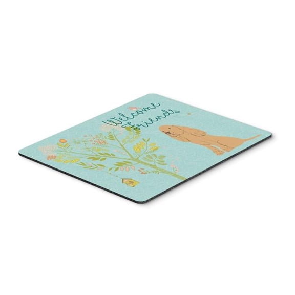 Welcome Friends Buff Cocker Spaniel Mouse Pad - Hot Pad or Trivet
