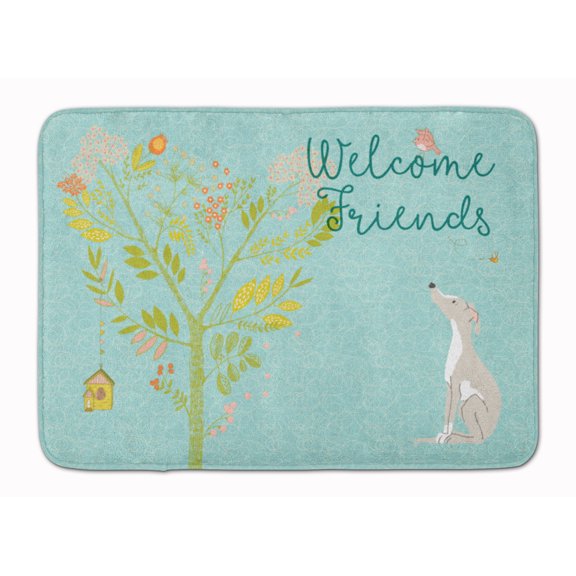 Welcome Friends Italian Greyhound Machine Washable Memory Foam Mat