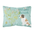 thumbnail image 1 of Welcome Friends Saint Bernard Canvas Fabric Decorative Pillow, 1 of 3