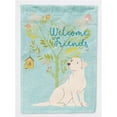 thumbnail image 1 of Welcome Friends Yellow Labrador Retriever Flag - Garden Size, 1 of 1