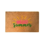 Welcome Front Door Rug Outdoor Inside-1PCS Summer Floor Mats Washable Non Slip Matt Mat for Outside Patio Floor Entry Porch Garage Office, Waterproof, Low Profile