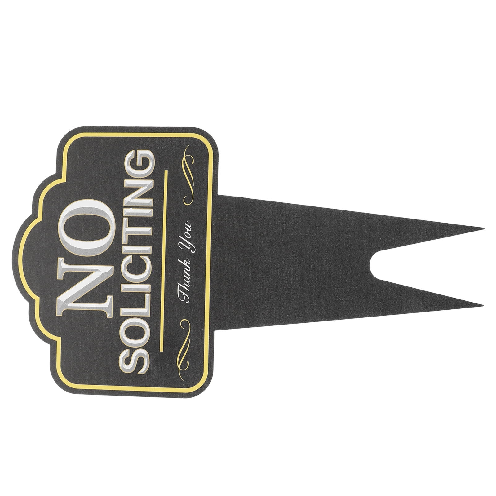 Front Door Sign No Soliciting Yard for House Lawn Bulk Metal