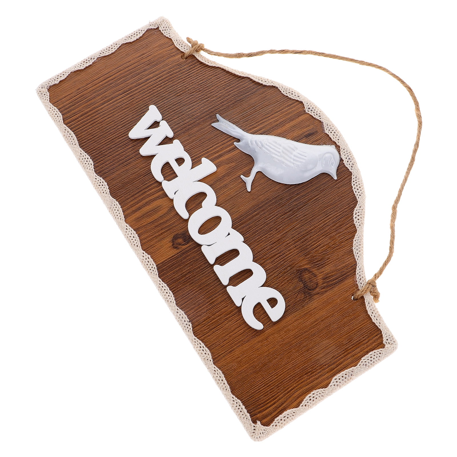 Welcome Front Door Sign Wall Mounted Open Signs Retro House - Walmart.com, image size:1600x1600