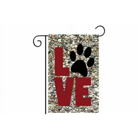Welcome Garden Flag Dog Cat Paw Print Yard Decor 12x18 inch