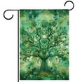 thumbnail image 1 of Welcome Green Tree of Life Indian Forest Aesthetic Nature Garden Flag, Vertical Double Sided Small House Flag, Yard Farmhouse Outdoor Deck Veranda Lawn Decor 28x40 Inch, 1 of 6