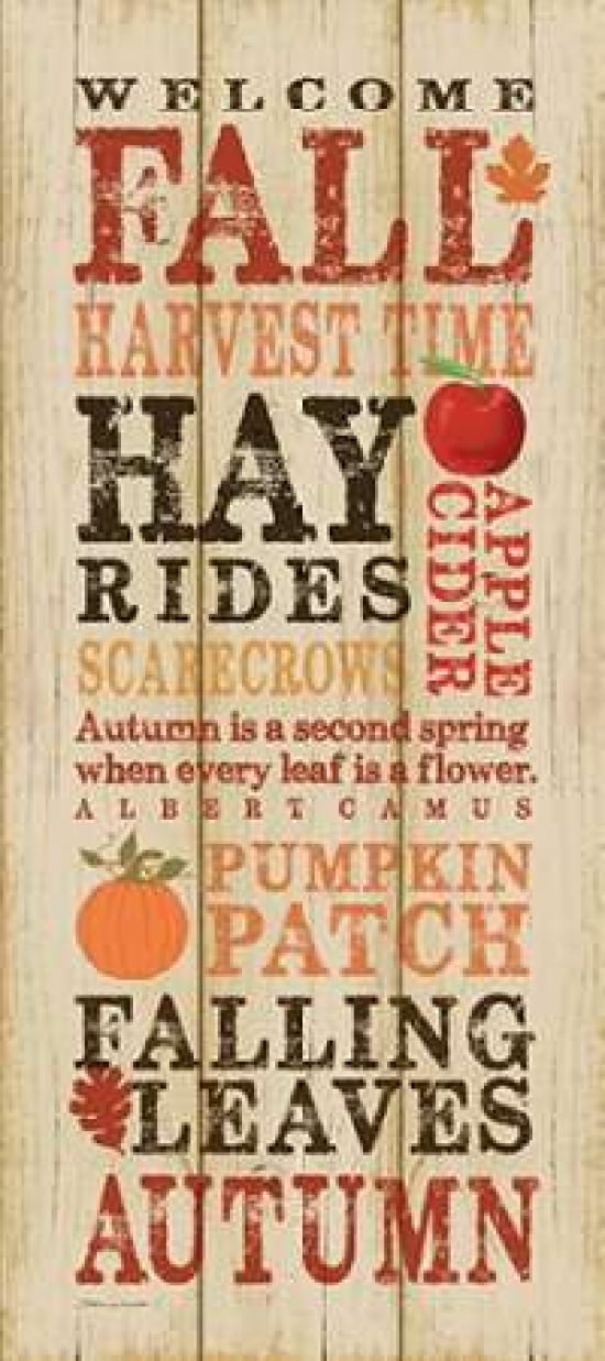 Welcome Harvest Canvas Art - Stephanie Marrott (10 x 20)