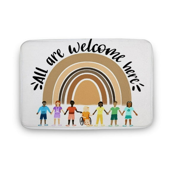 All Are Welcome Here, We Love Classroom, Classroom Decor, Cool Zone For Students, Gift For Teacher, Back To School, Gift For Class,Indoor Doormat,Front Back Door Mat 16x24