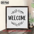thumbnail image 1 of Welcome Home 8x8 Inch Wooden Frame Sign - Inspirational Quote with Floral Design, Rustic Farmhouse Decor for Entryway, Foyer, Home Office - Perfect Gift for Family Friends, Inspirational Wall Decor, 1 of 9
