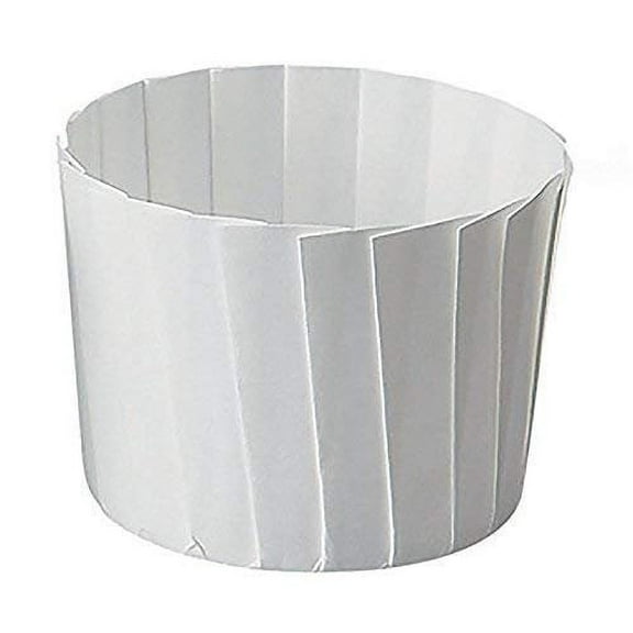 Welcome Home Brands GP002 White Pleated Paper Baking Cup 4.7 Ounce Volume, 2.2 Inch Diameter x 2 Inch High - Pack of 70