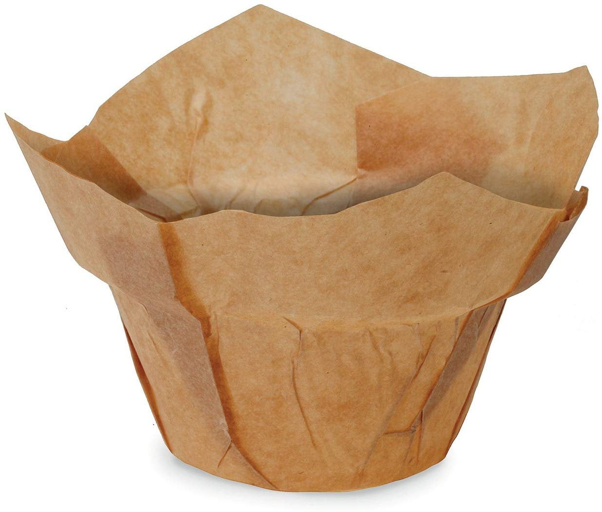 Welcome Home Brands TG0034 Kraft Low-Crown-Tulip Swedish Grease-Proof ...