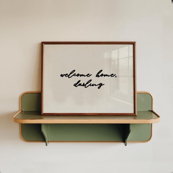 Welcome Home Darling Print Handdrawn Typography Trendy Home Decor