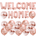 thumbnail image 1 of Welcome Home Decorations Rose Gold, Welcome Home Foil Balloons Banner Sign Welcome Home 12inch Latex Balloons for Baby Shower Homecoming Housewarming Military Return Party Supplies, 1 of 5
