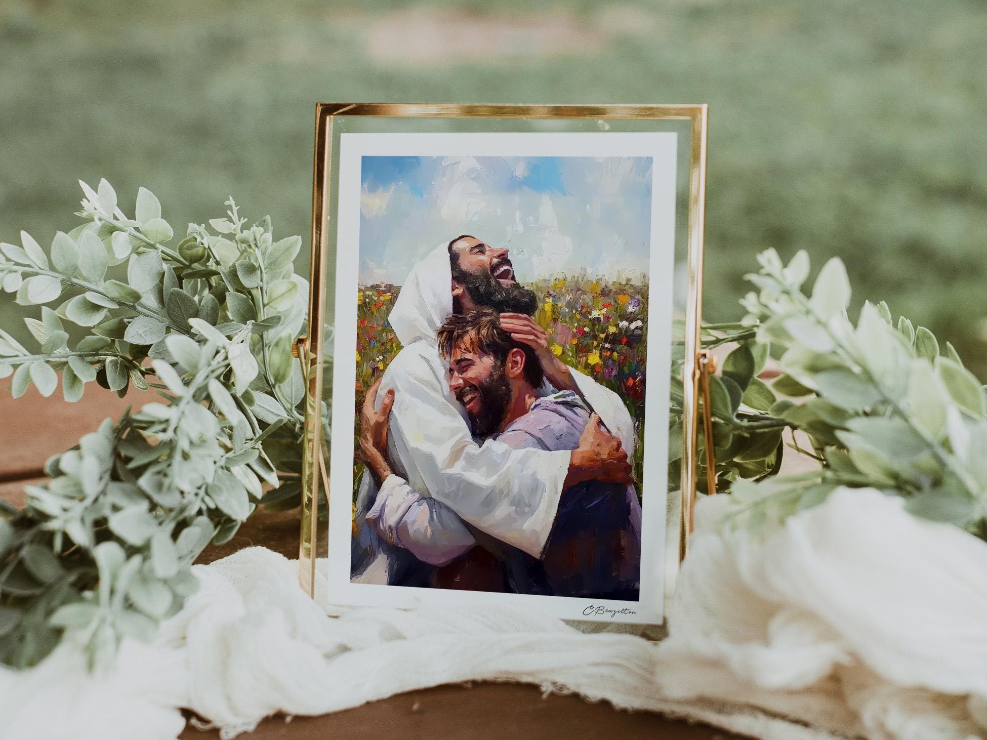 Welcome Home # | Handmade Fine Art Print | Jesus Christ Portrait ...