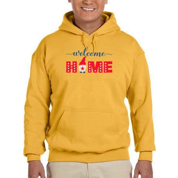 Welcome Home July 4Th Hoodie Men -Image by Shutterstock, Male 4X-Large