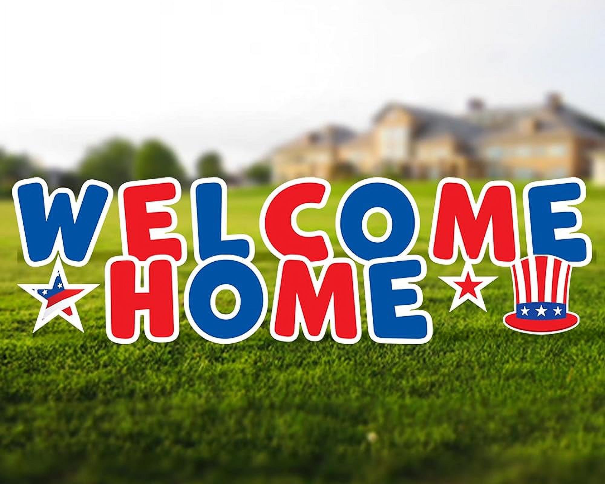 Home Yard Signs With Stakes Each Letter Is 18In Tall